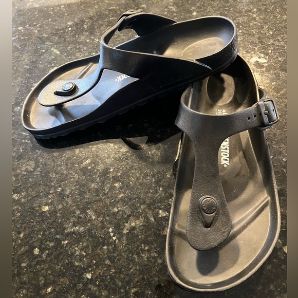 Birkenstock Eva  Black Unisex Sandals Sz 40 Lightweight - Picture 1 of 8